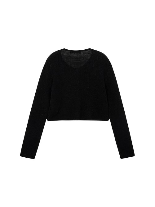 Clip Mohair Cardigan_black