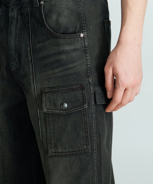 LM SEMI WIDE DENIM (BLACK)
