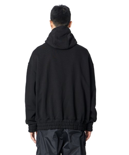 Gear Silhouette Hoodie Zip-up (BLACK)