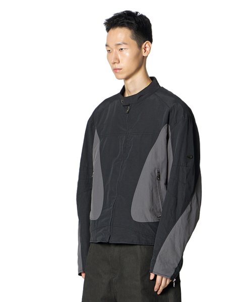 Color Scheme Biker Jacket (BLACK)