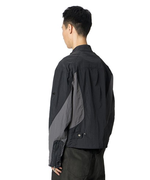 Color Scheme Biker Jacket (BLACK)