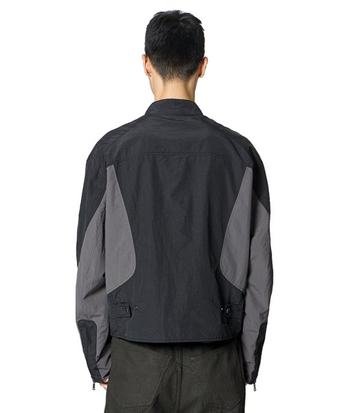 Color Scheme Biker Jacket (BLACK)