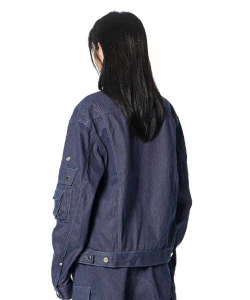 Pocket Point Trucker Jacket (BLUE)