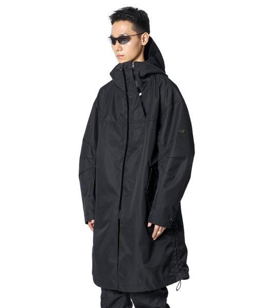 Double Zip Tech Parka (BLACK)