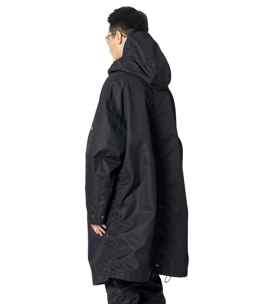 Double Zip Tech Parka (BLACK)