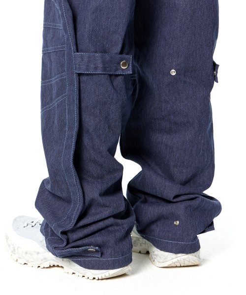 Round Knee Cargo Pants (BLUE)