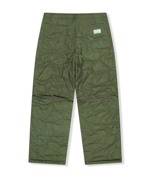 MUSINSA | YESEYESEE Quilted Camo Liner Pants Khaki