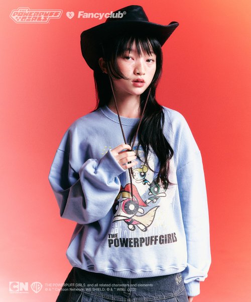 MUSINSA  NASTY FANCY CLUB [NF] Periwinkle Sweatshirt (CHARCOAL)_