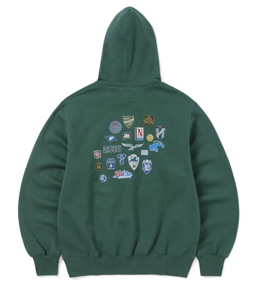 MUSINSA thisisneverthat Pins Hoodie Dark Green