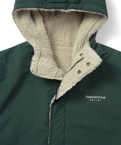 MUSINSA | ディスイズネバーザット Reversible Sherpa Jacket Green