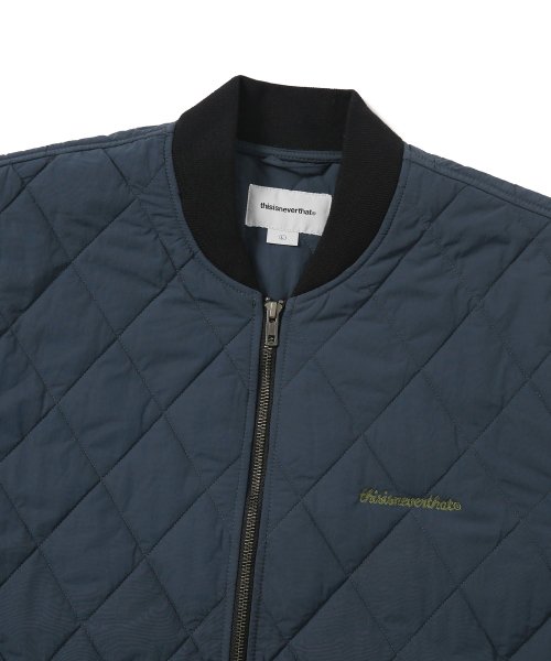 MUSINSA | thisisneverthat® Edelweiss Quilted Jakcet Navy