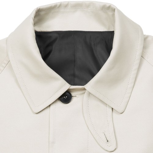 Bonheur хлопок Balmacaan пальто (Ivory)