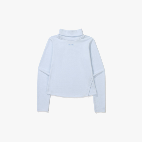 Женский лонгслив с горлом SKY BLUE