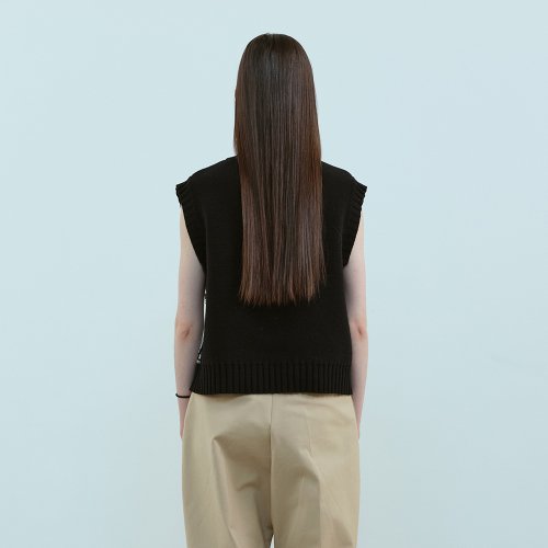 чёрный CLASSIC KNIT жилет