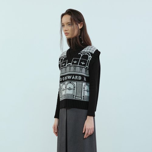 чёрный CLASSIC KNIT жилет