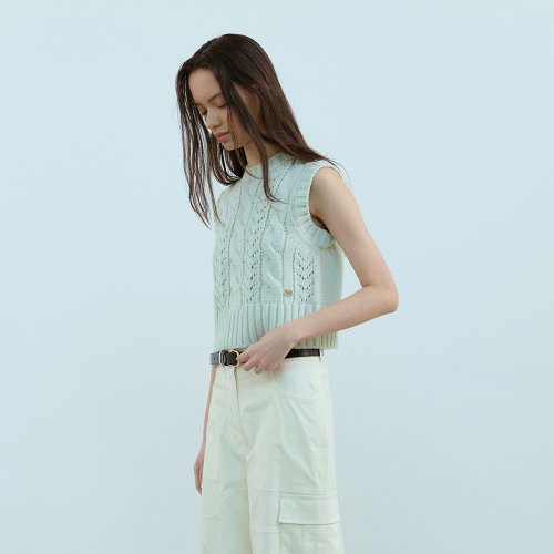 MINT CABLE KNIT жилет