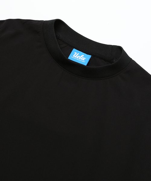Мужская футболка с круглым вырезом и вставками [BLACK](UZ8LT01_39)