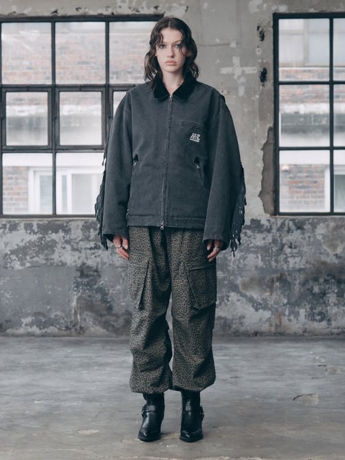 FRINGE WORK куртка чёрный