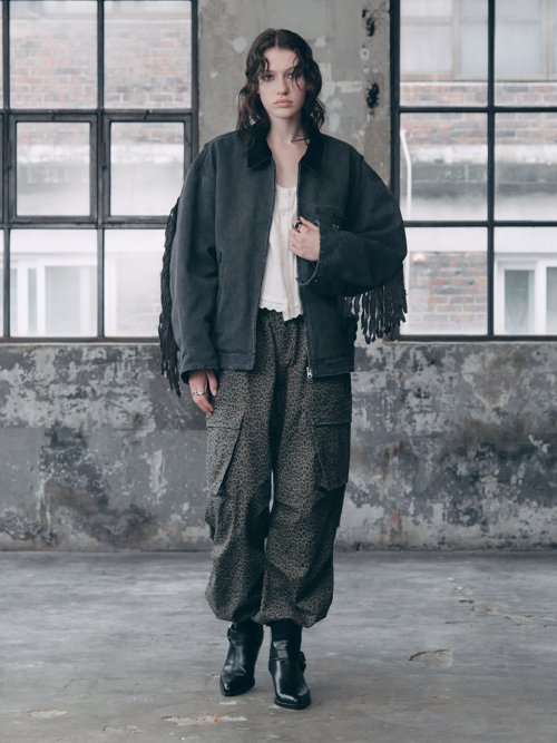 FRINGE WORK куртка чёрный
