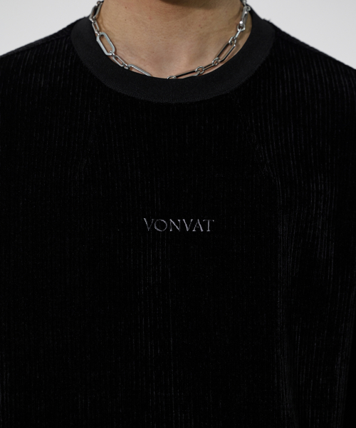 Center Logo Velour Knit Sleeve