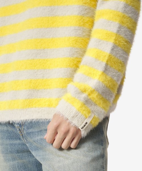 Хайнек топ с длинным рукавом Beige/Yellow MRTWMKNW019KNT0257780