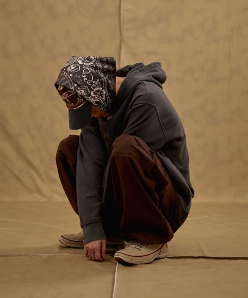Skull Printed Scarf (Brown)