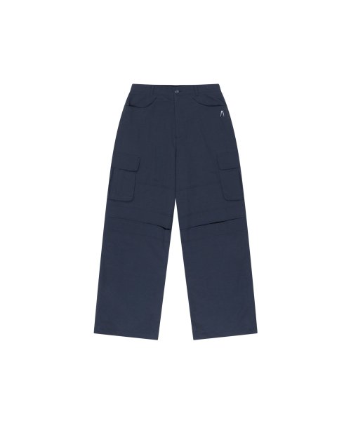 Stretched Knee Slit Cargo брюки (Navy)