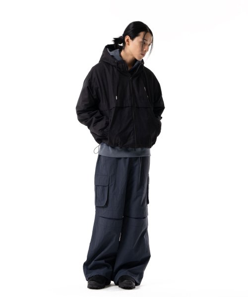 Stretched Knee Slit Cargo брюки (Navy)