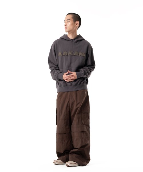 Stretched Knee Slit Cargo брюки (Brown)