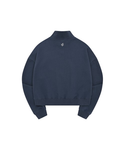 Женский оверсайз свитшот на молнии TRUE TO THIS (Navy)