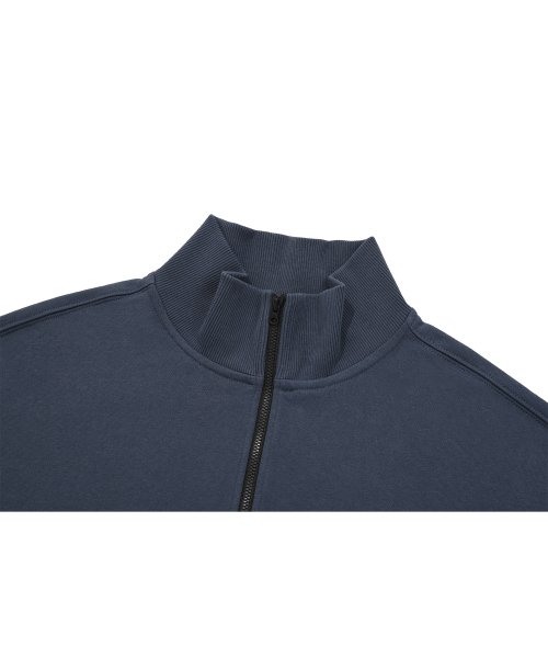 Женский оверсайз свитшот на молнии TRUE TO THIS (Navy)