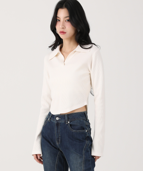 Ant Waist Collar Knit тёмно-синий