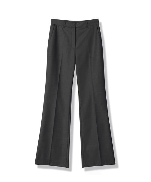 Semi Bootscut Slacks 102 CHARCOAL