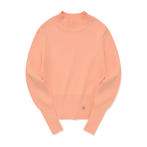 Трикотаж с металлическим логотипом [Light Orange]