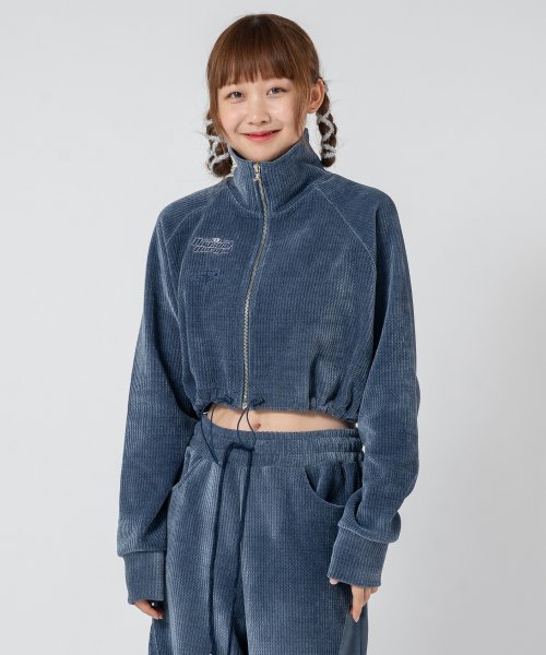 MARTIN VELVET на молнии JACKET_NAVY