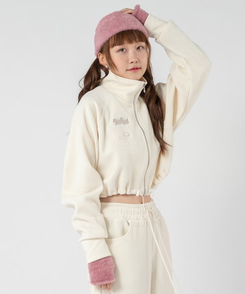MARTIN VELVET на молнии JACKET_IVORY