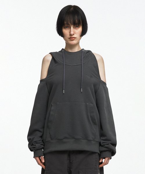 最新情報 MUSINSA BLACK SHIRT SWEAT HOODIE BARE NACHE | トップス