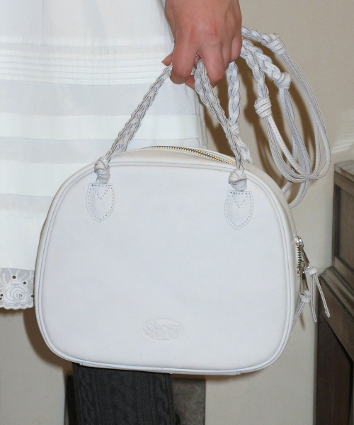MUSINSA公式 | SINOON TIED SMOOTH BAG (ASH GRAY)