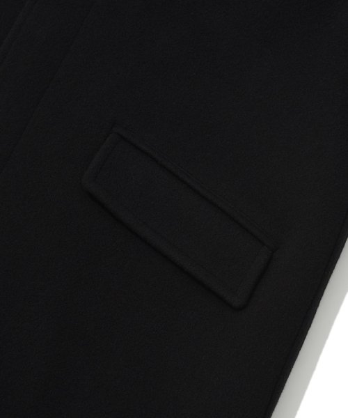 Шерстяное пальто бальмакаан Black