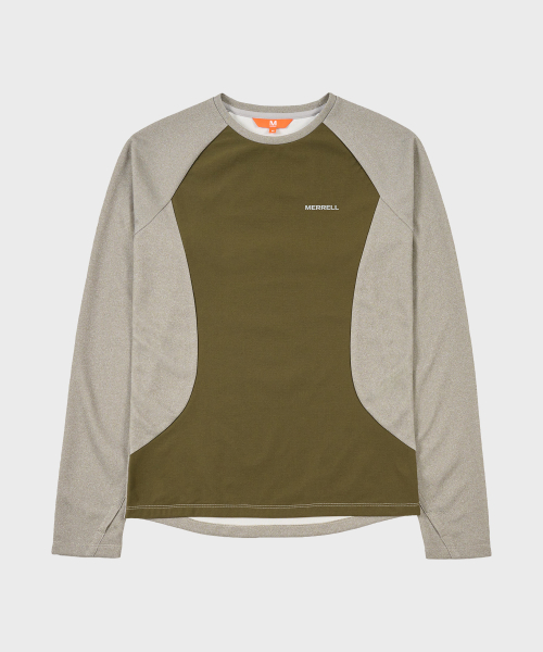 Женская ветрозащитная футболка с круглым вырезом KHAKI
