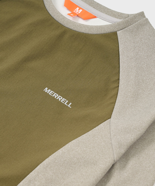Женская ветрозащитная футболка с круглым вырезом KHAKI