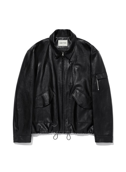 Кожаная куртка пилот (Black)