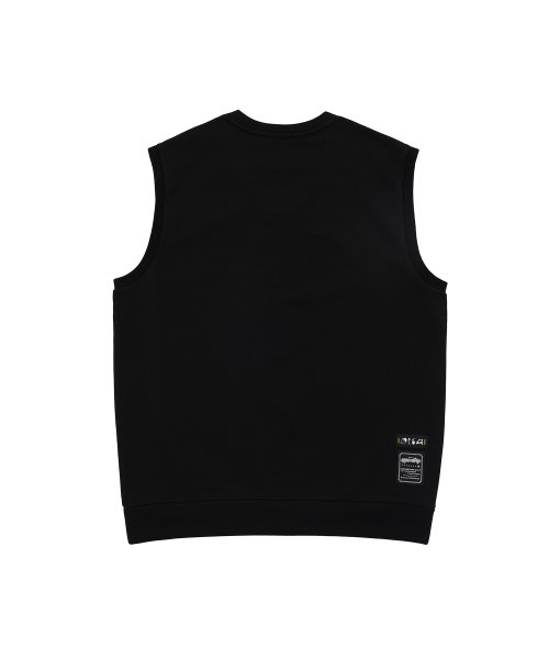 [UP3106] UPST GOLF Lettering Logo V-neck Vest Black