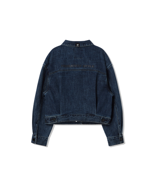 ) One-tuck Denim Jacket
