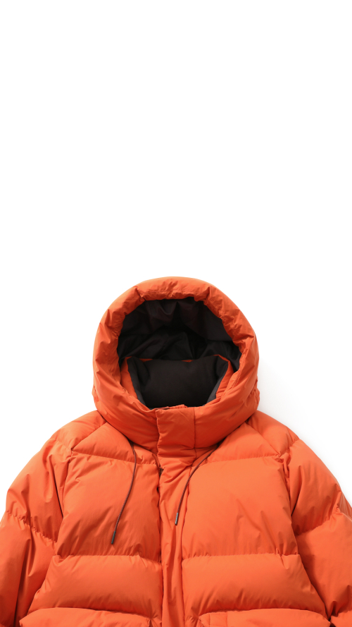 Northcove Water Repellent hood Goosedown JacketHarvestOrange