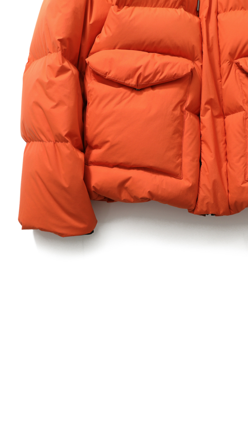 Northcove Water Repellent hood Goosedown JacketHarvestOrange