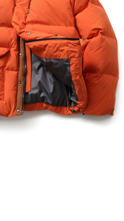 Northcove Water Repellent hood Goosedown JacketHarvestOrange