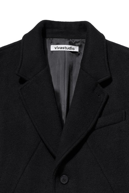 INCISION SINGLE COAT [BLACK]