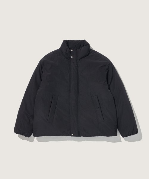 High-neck Padding Jacket Black