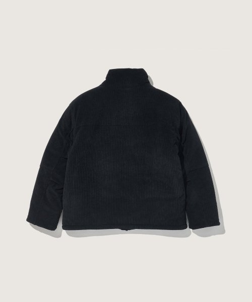 Corduroy Padding Jacket Black